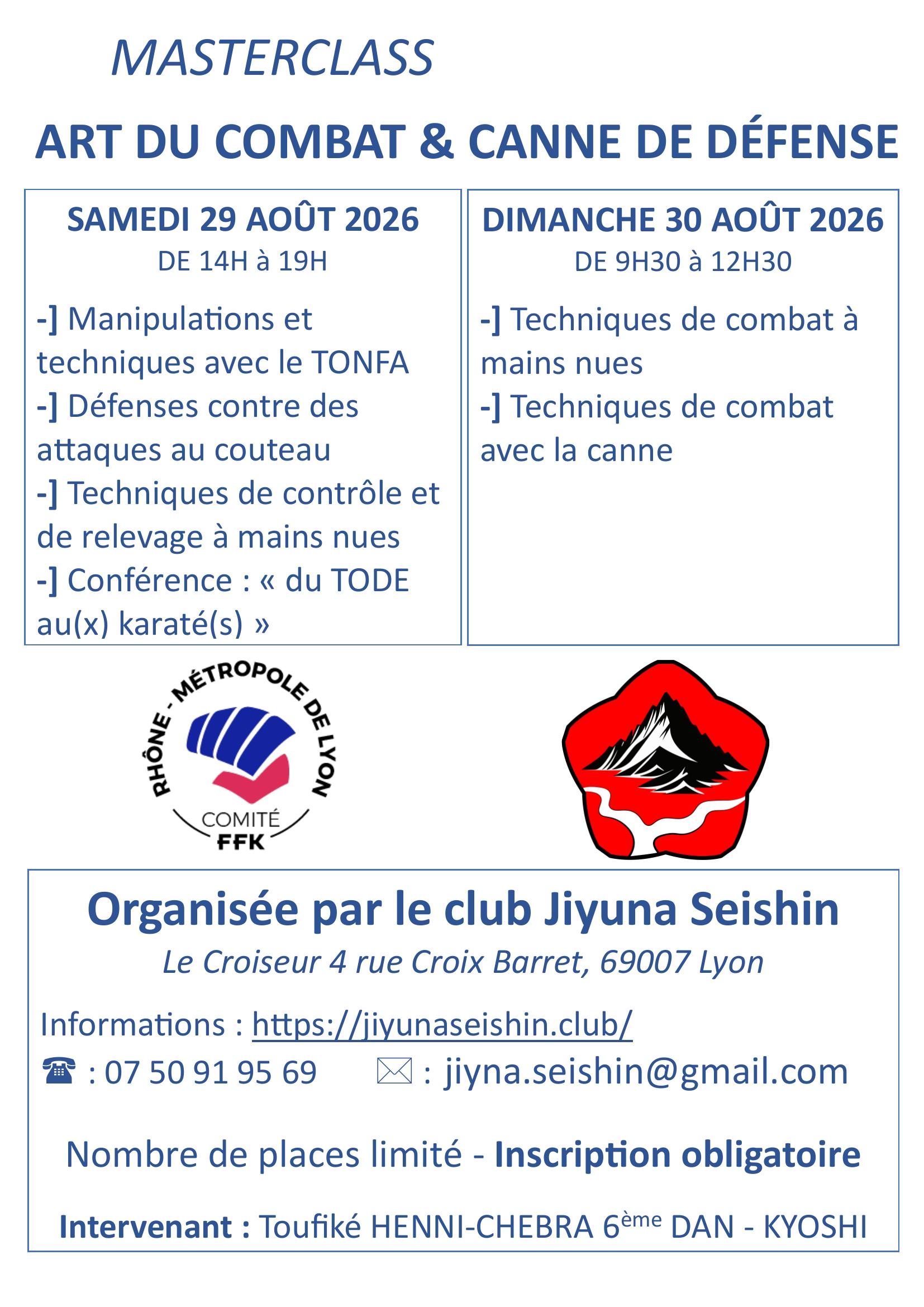 Affiche Masterclass ACCD des 29 et 30 août 2026